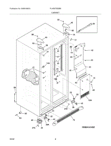 07 - Cabinet parts for Frigidaire Refrigerator PLHS67EESB8 from AppliancePartsPros.com
