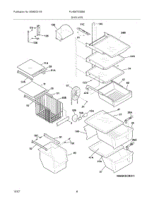 09 - Shelves parts for Frigidaire Refrigerator PLHS67EGSB6 from AppliancePartsPros.com