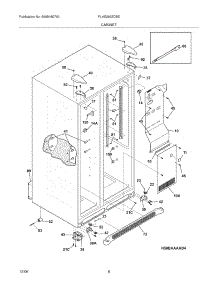 07 - Cabinet parts for Frigidaire Refrigerator PLHS269ZDBE from AppliancePartsPros.com