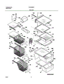 09 - Shelves parts for Frigidaire Refrigerator PLHS280ZAB5 from AppliancePartsPros.com