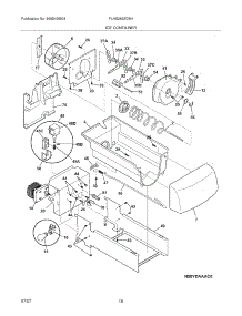 17 - Ice Container parts for Frigidaire Refrigerator PLHS269ZDBH from AppliancePartsPros.com