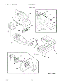 11 - Controls parts for Frigidaire Refrigerator PLHS39EESSN from AppliancePartsPros.com