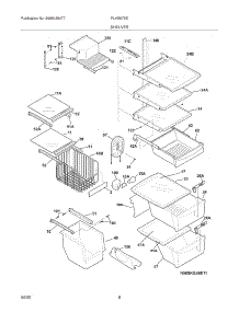 09 - Shleves parts for Frigidaire Refrigerator PLHS67EESB5 from AppliancePartsPros.com