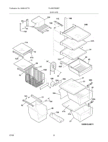 09 - Shelves parts for Frigidaire Refrigerator PLHS67EESB7 from AppliancePartsPros.com