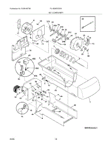 17 - Ice Container parts for Frigidaire Refrigerator PLHS39EESSN from AppliancePartsPros.com