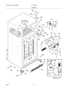 05 - Cabinet parts for Frigidaire Refrigerator PLHT19WEK6 from AppliancePartsPros.com