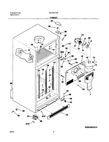 05 - Cabinet parts for Frigidaire Refrigerator PLHT217TAB3 from AppliancePartsPros.com