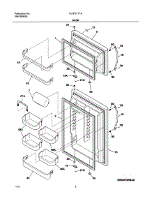 03 - Doors parts for Frigidaire Refrigerator PLHT217TAK1 from AppliancePartsPros.com