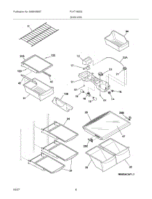 07 - Shelves parts for Frigidaire Refrigerator PLHT189SSBC from AppliancePartsPros.com