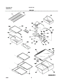07 - Shelves parts for Frigidaire Refrigerator PLHT217TAB3 from AppliancePartsPros.com