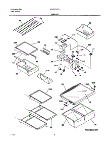 07 - Shelves parts for Frigidaire Refrigerator PLHT217TAK2 from AppliancePartsPros.com