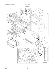 05 - Cabinet parts for Frigidaire Refrigerator PLRH1779GS2 from AppliancePartsPros.com