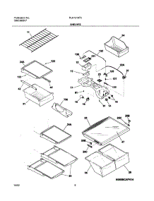 07 - Shelves parts for Frigidaire Refrigerator PLHT219TCK0 from AppliancePartsPros.com