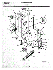 07 - Cabinet parts for Frigidaire Refrigerator MRS22WHBW1 from AppliancePartsPros.com