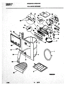 15 - Ice & Water Dispenser parts for Frigidaire Refrigerator MRS22WHBW1 from AppliancePartsPros.com