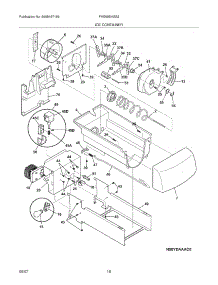 17 - Ice Container parts for Frigidaire Refrigerator PHS69EHSS3 from AppliancePartsPros.com