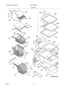 09 - Shelves parts for Frigidaire Refrigerator PHSC239DSB7 from AppliancePartsPros.com