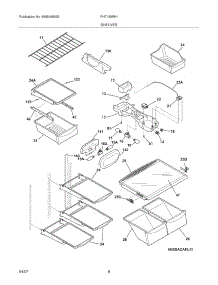07 - Shelves parts for Frigidaire Refrigerator PHT189WHSM2 from AppliancePartsPros.com