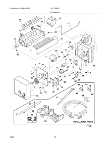 11 - Ice Maker parts for Frigidaire Refrigerator PHT189WHSM2 from AppliancePartsPros.com