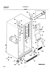 07 - Cabinet parts for Frigidaire Refrigerator PLHS268ZCB1 from AppliancePartsPros.com