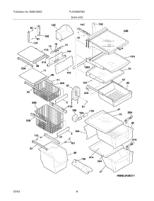 09 - Shelves parts for Frigidaire Refrigerator PLHS269ZCB3 from AppliancePartsPros.com