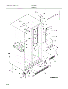 07 - Cabinet parts for Frigidaire Refrigerator PLHS37EESB1 from AppliancePartsPros.com