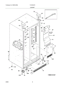07 - Cabinet parts for Frigidaire Refrigerator PLHS269ZDBP from AppliancePartsPros.com