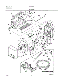 19 - Ice Maker parts for Frigidaire Refrigerator PLHS280ZAB3 from AppliancePartsPros.com