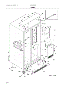 07 - Cabinet parts for Frigidaire Refrigerator PLHS69EGSS2 from AppliancePartsPros.com