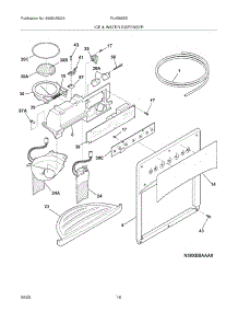 15 - Ice & Water Dispenser parts for Frigidaire Refrigerator PLHS69EESS5 from AppliancePartsPros.com