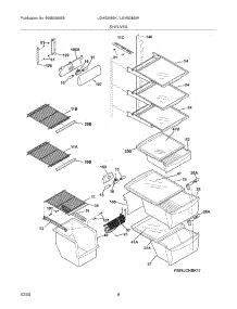 09 - Shelves parts for Frigidaire Refrigerator LGHS2655KE0 from AppliancePartsPros.com