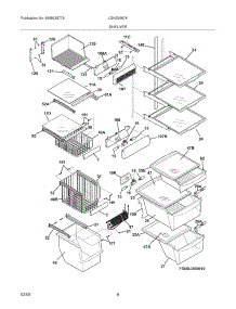 09 - Shelves parts for Frigidaire Refrigerator LGHS2667KP0 from AppliancePartsPros.com