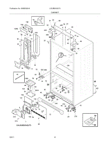 07 - Cabinet parts for Frigidaire Refrigerator LGUB2642LF3 from AppliancePartsPros.com