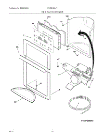 15 - Ice & Water Dispenser parts for Frigidaire Refrigerator LPUS2686LF1 from AppliancePartsPros.com