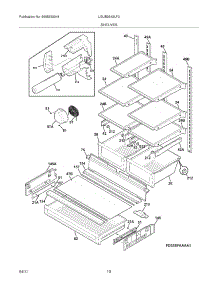 09 - Shelves parts for Frigidaire Refrigerator LGUB2642LF3 from AppliancePartsPros.com