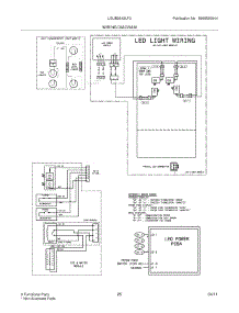 25 - Wiring Diagram Pg 2 parts for Frigidaire Refrigerator LGUB2642LF3 from AppliancePartsPros.com