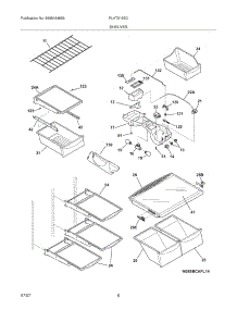 07 - Shelves parts for Frigidaire Refrigerator PLHT219SCKB from AppliancePartsPros.com