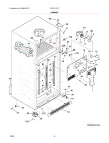 05 - Cabinet parts for Frigidaire Refrigerator PLHT219TCBT from AppliancePartsPros.com