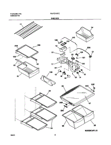 07 - Shelves parts for Frigidaire Refrigerator PLHT219TCB2 from AppliancePartsPros.com