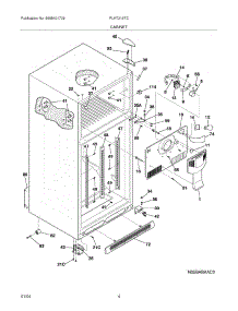 05 - Cabinet parts for Frigidaire Refrigerator PLHT219TCK3 from AppliancePartsPros.com