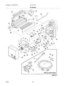 11 - Ice Maker parts for Frigidaire Refrigerator PLHT219TCKC from AppliancePartsPros.com