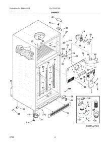 05 - Cabinet parts for Frigidaire Refrigerator PLHT219TDB1 from AppliancePartsPros.com