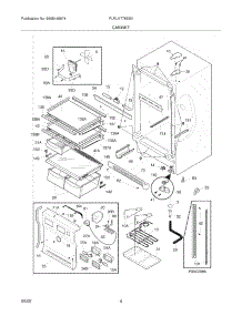 05 - Cabinet parts for Frigidaire Refrigerator PLRU1778ES0 from AppliancePartsPros.com