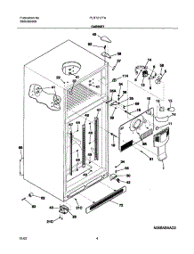 05 - Cabinet parts for Frigidaire Refrigerator PLRT217TAK1 from AppliancePartsPros.com