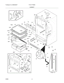 05 - Cabinet parts for Frigidaire Refrigerator PLRU1778ES5 from AppliancePartsPros.com