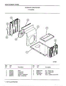 Room Air Conditioner Page 5 parts for Frigidaire Air Conditioner 5078C from AppliancePartsPros.com