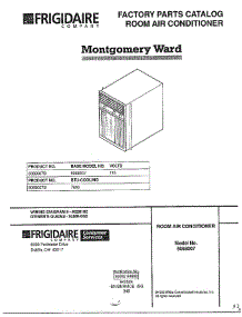 Cover Page parts for Frigidaire Air Conditioner 5068007B from AppliancePartsPros.com