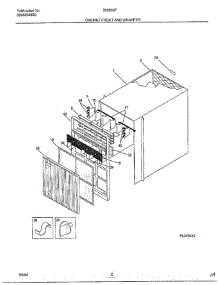 Cabinet Front And Wrapper parts for Frigidaire Air Conditioner 5068007B from AppliancePartsPros.com