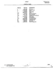 Control parts for Frigidaire Air Conditioner 5068007B from AppliancePartsPros.com
