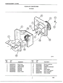 Room Air Conditioner Page 3 parts for Frigidaire Air Conditioner 5144000 from AppliancePartsPros.com